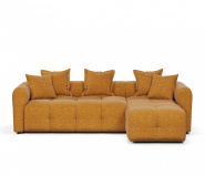 Диван угловой Браш 3 Саванна желтая